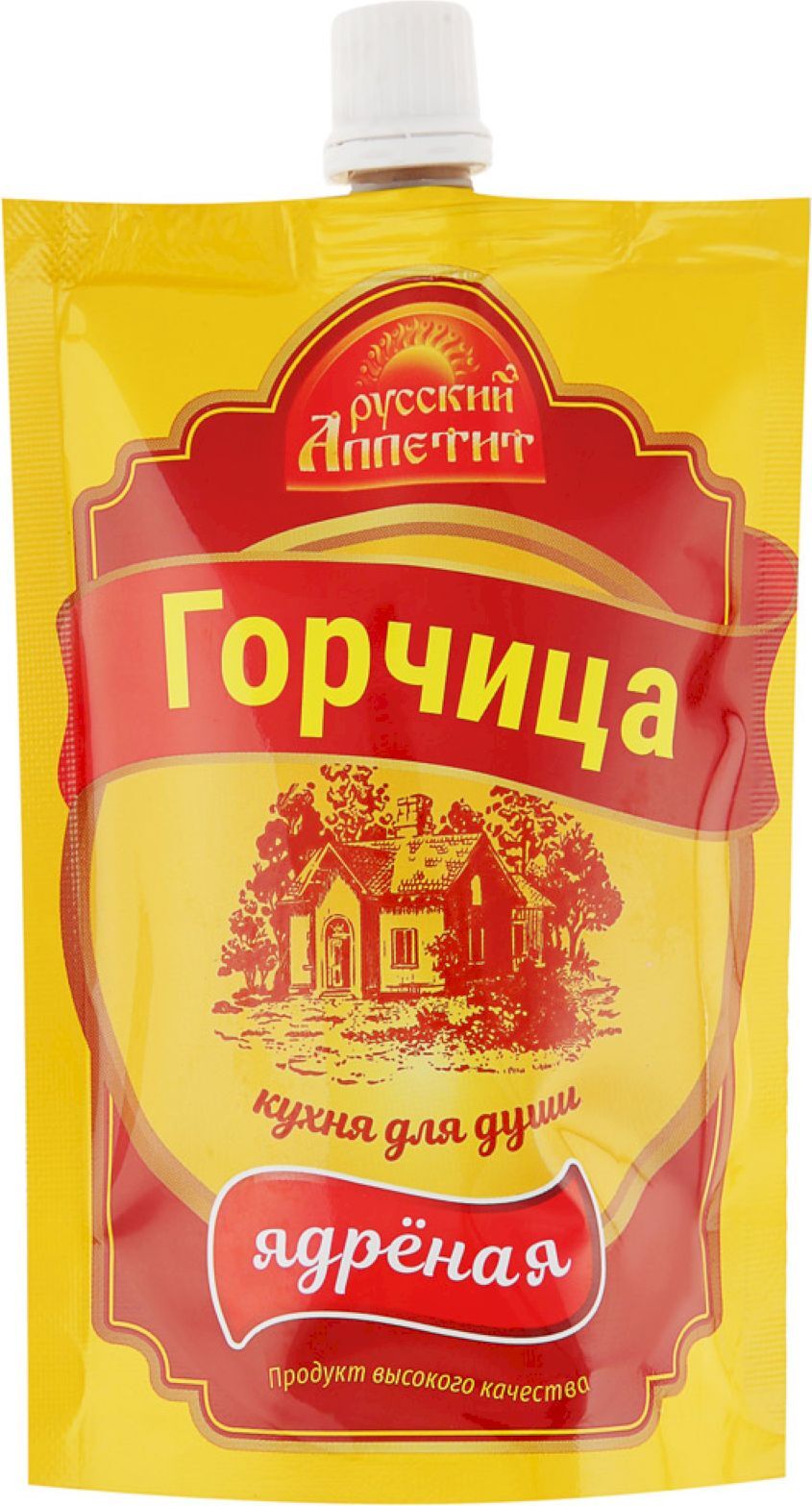 Горчица Русский аппетит Ядреная, 120 г - купить с доставкой по выгодным ...