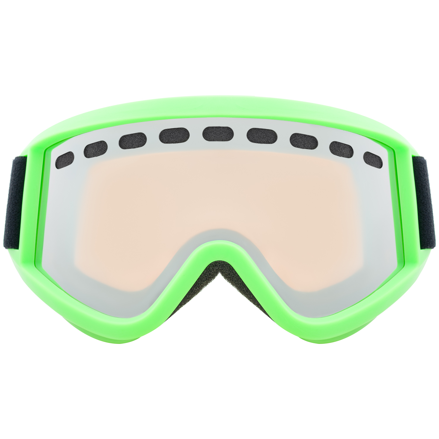 AIRBLASTER CLIPLESS AIR GOGGLE HOT GREEN MATTE AMBER