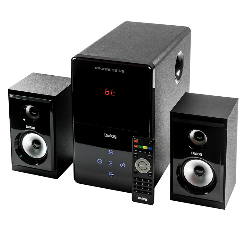 Акустическаясистема2.1DIALOGProgressiveAP-220BLACK,30W+2*15WRMS,Bluetooth,FM,USB+SD