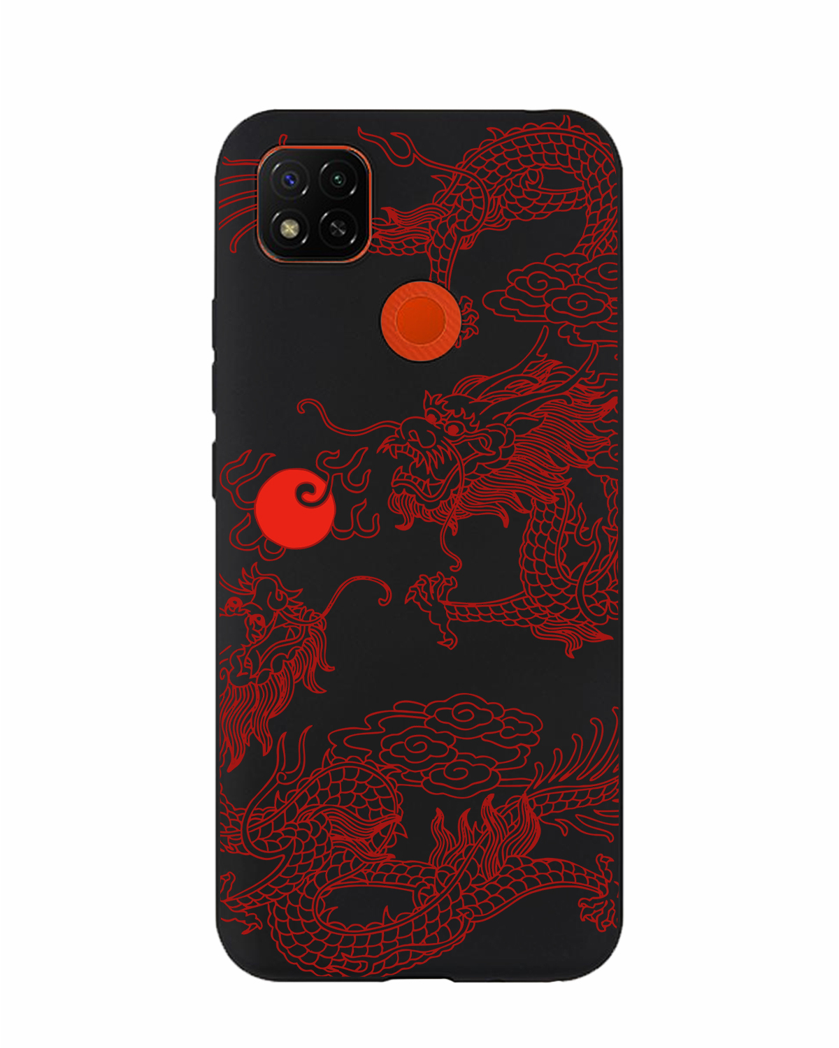 Силиконовый чехол Mcover для Redmi 9C (Редми 9С), Японский дракон янь,  аниме - купить с доставкой по выгодным ценам в интернет-магазине OZON  (334676121)