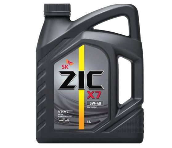 ZIC 5W-40 Масло моторное, Синтетическое, 4 л