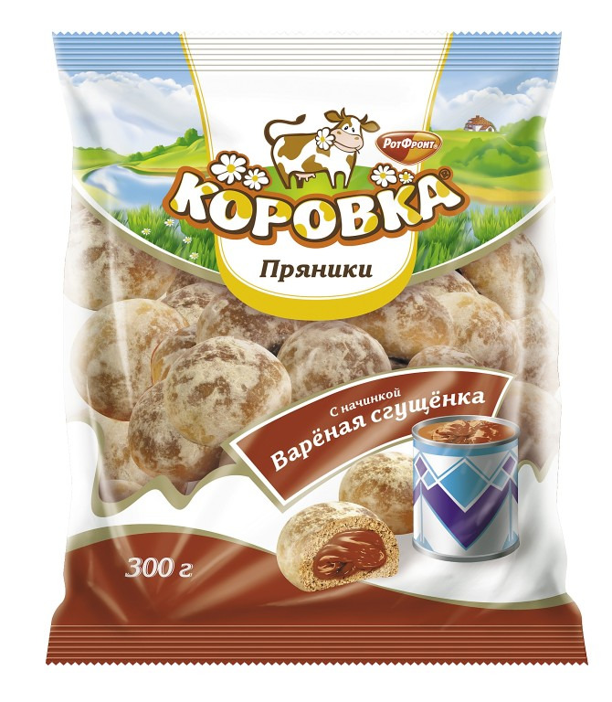 Пряники Рот Фронт Коровка вареная сгущенка, 300г