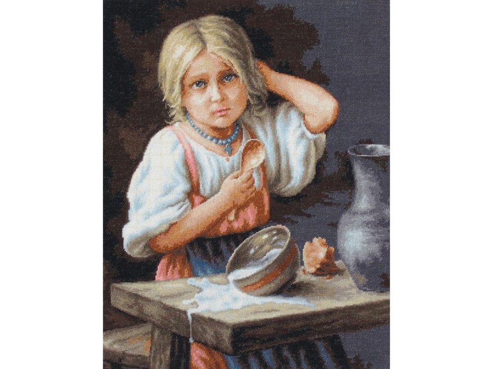 Девушка и молоко картина