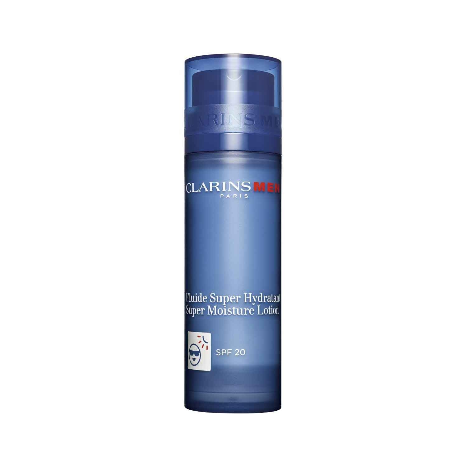 Лосьон для лица Clarins MEN Fluide Super Hydratant, интенсивно увлажняющий, SPF 20, 50 мл