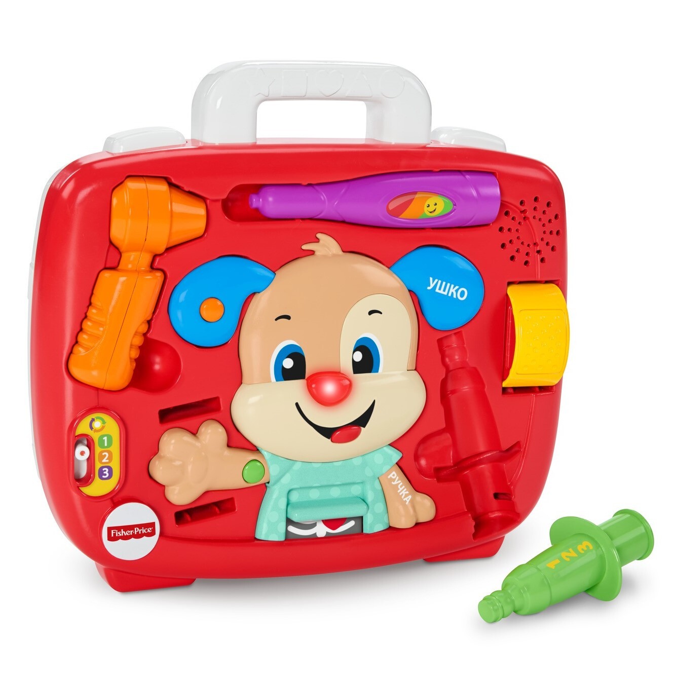 Интерактивная развивающая игрушка Fisher Price Смейся и учись Ученый щенок  Врач Медицинский осмотр Фишер Прайс FTC79 - купить с доставкой по выгодным  ценам в интернет-магазине OZON (516813572)