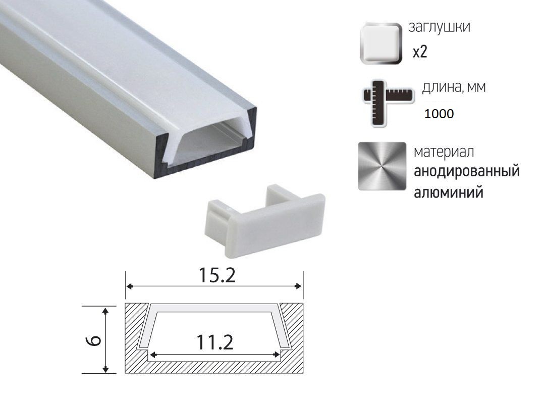 Крепление для короба светодиодной ленты