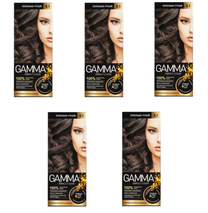 Краска для волос gamma perfect color пепельно-русый