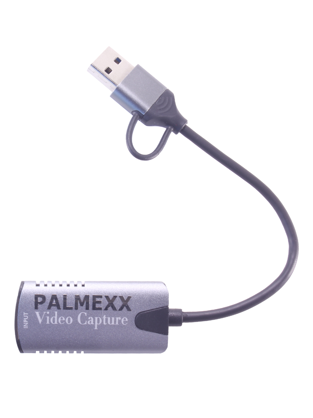 Устройство видеозахвата PALMEXX HDMI to USB-C+USB3.0 4K60Hz без дополнительного питания