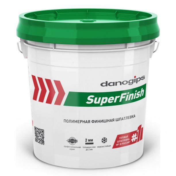 Готовая финишная шпаклевка danogips SuperFinish SHEETROCK 17 л