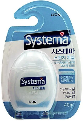 LION Нить зубная Systema, 40 м