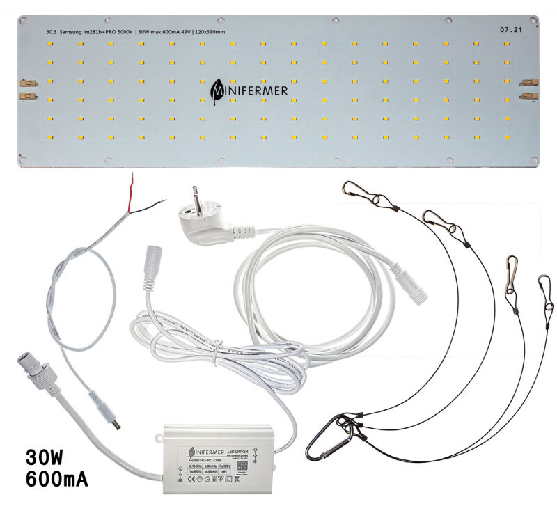 Квантумборд30.3QuantumboardдиодыSamsunglm281b+pro5000K,30Вт12х39см/фитосветильник/фитолампадлярастенийвгроубокс,теплицу,оранжерею,тент