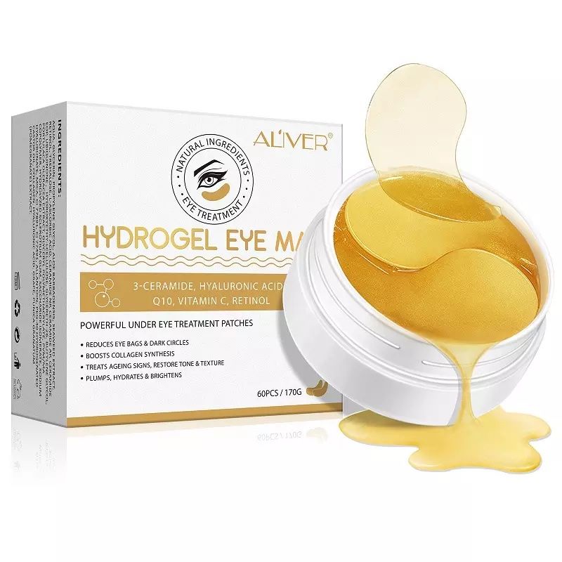 Gold Collagen Eye Gel Mask. Патчи для глаз упаковка для срисовки.