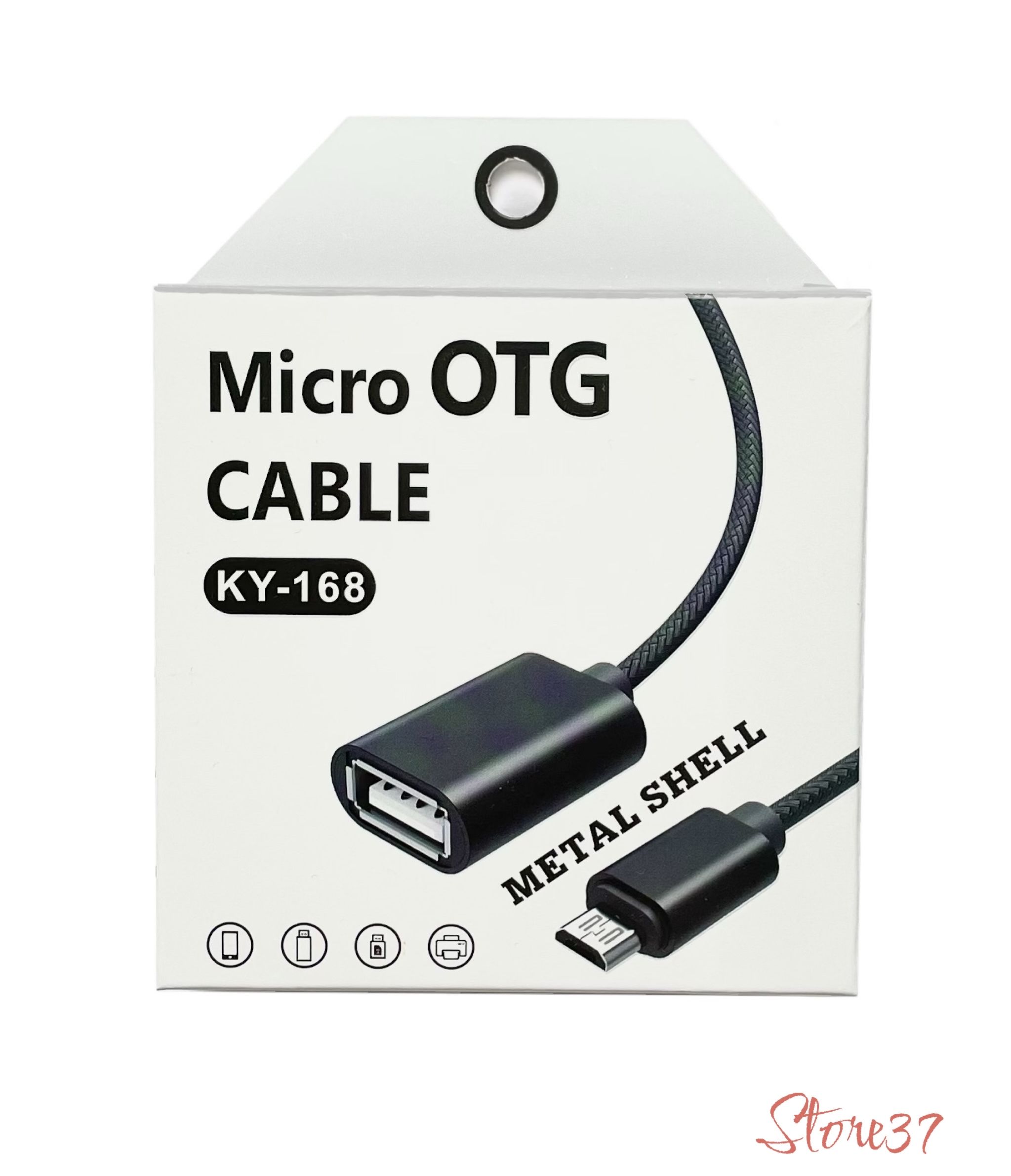 OTG-Адаптер. Micro OTG кабель. Micro USB - USB. Цвет Черный.