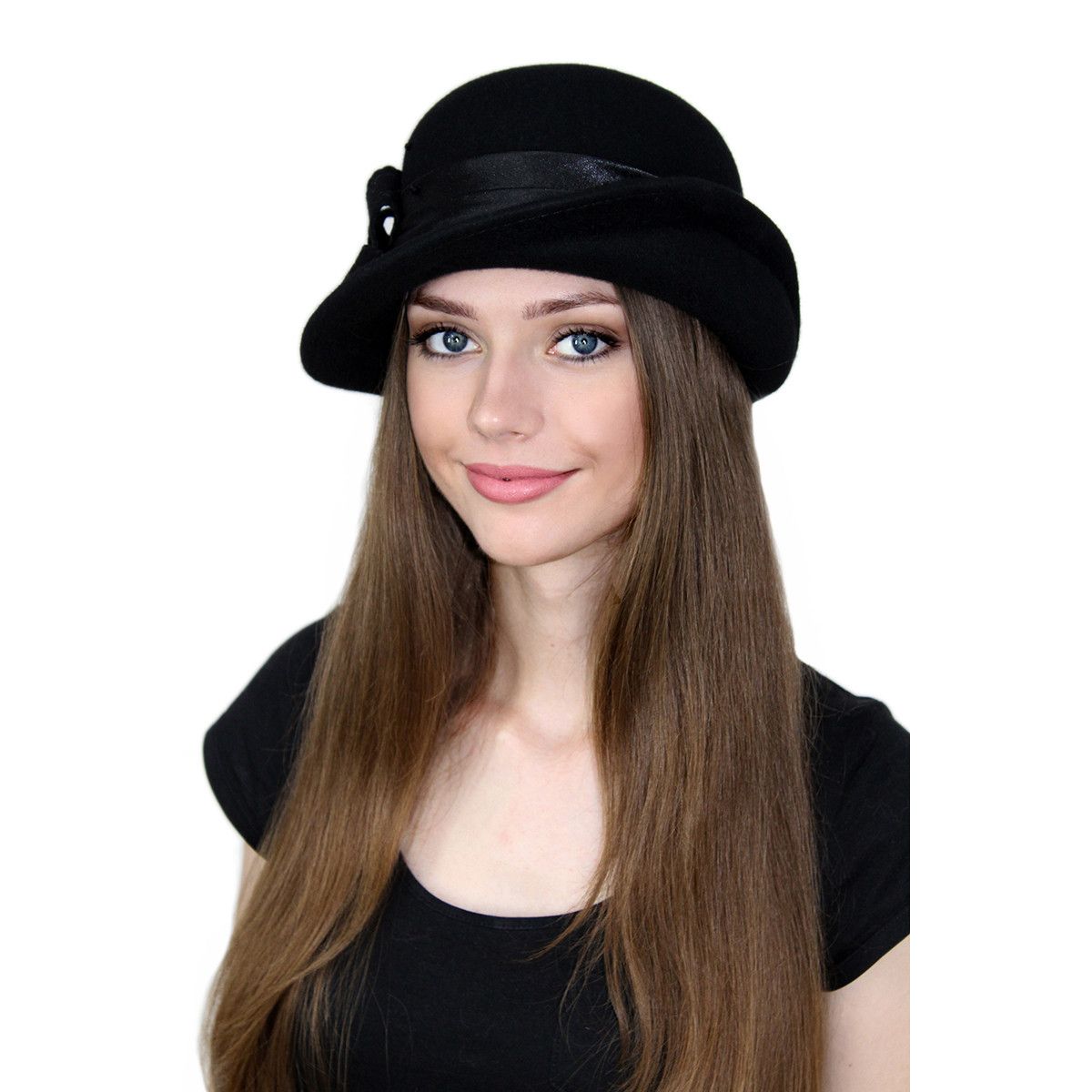 Купить шляпу в интернет магазине. Шляпа "Малиса". Шляпа женская. Шляпа с узкими полями. Шляпа женская осенняя.
