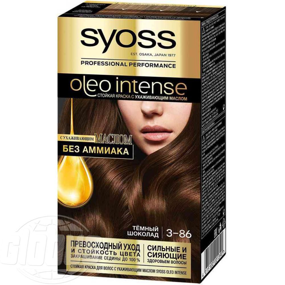 Краска для <b>волос</b> Syoss Oleo Intense 3-86 Темный шоколад, 115 мл - купить в ...