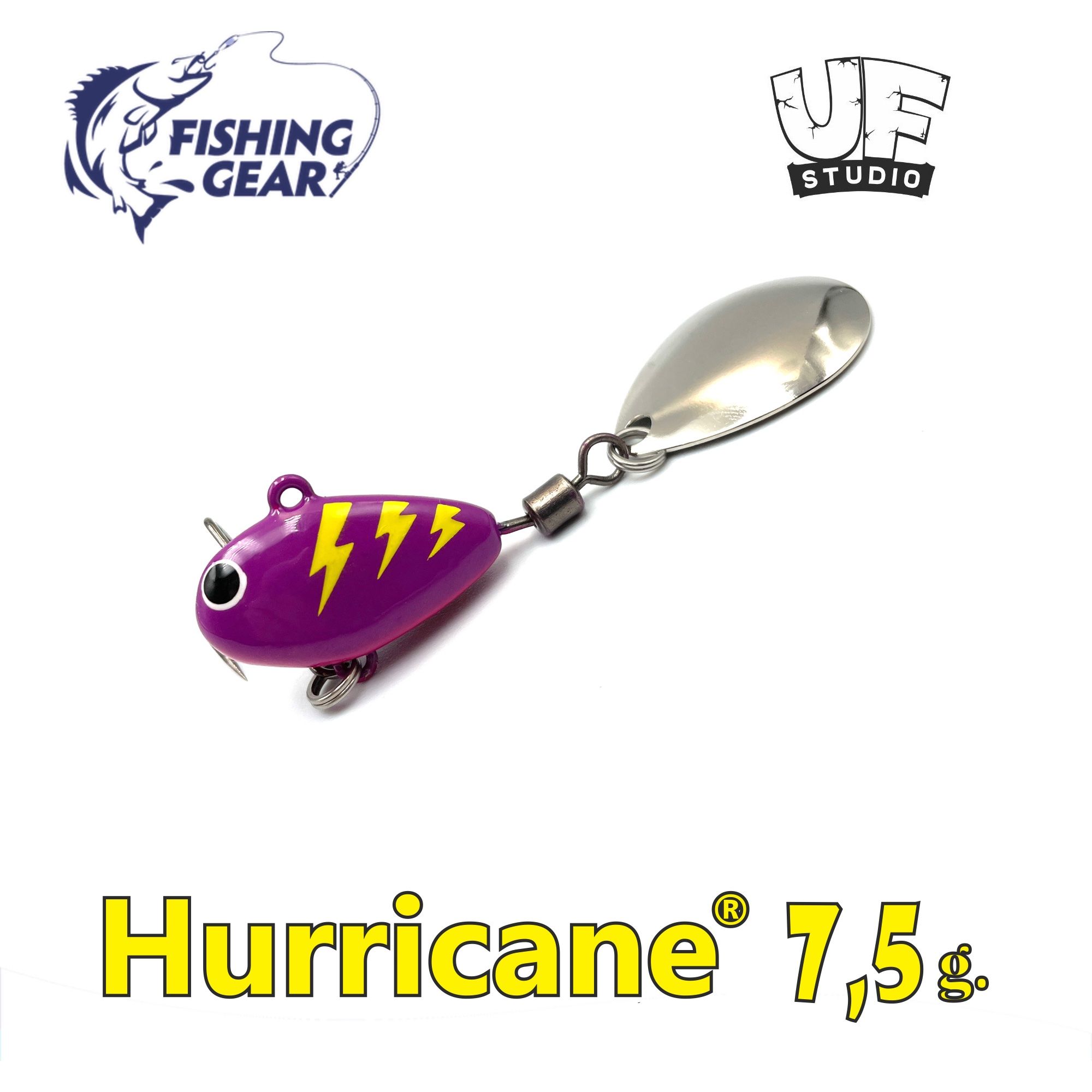 Тейл-спиннерHURRICANEUFSTUDIO7.5гр.VioletFlash