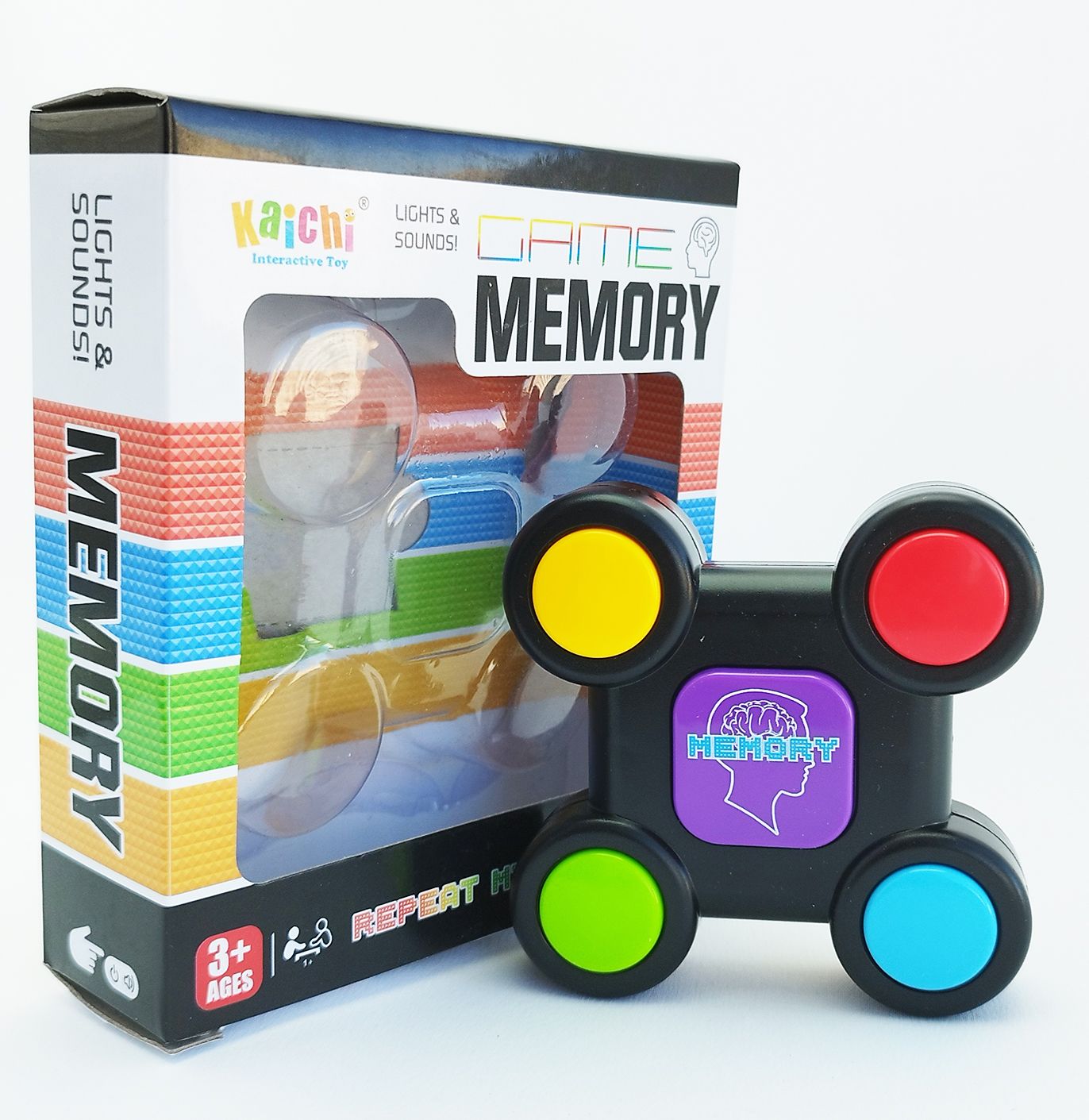 Интерактивная игра на память Memory Game 9х9 см / Головоломка Мемори гейм /  Детская развивающая игрушка для развития памяти - купить с доставкой по  выгодным ценам в интернет-магазине OZON (724788970)