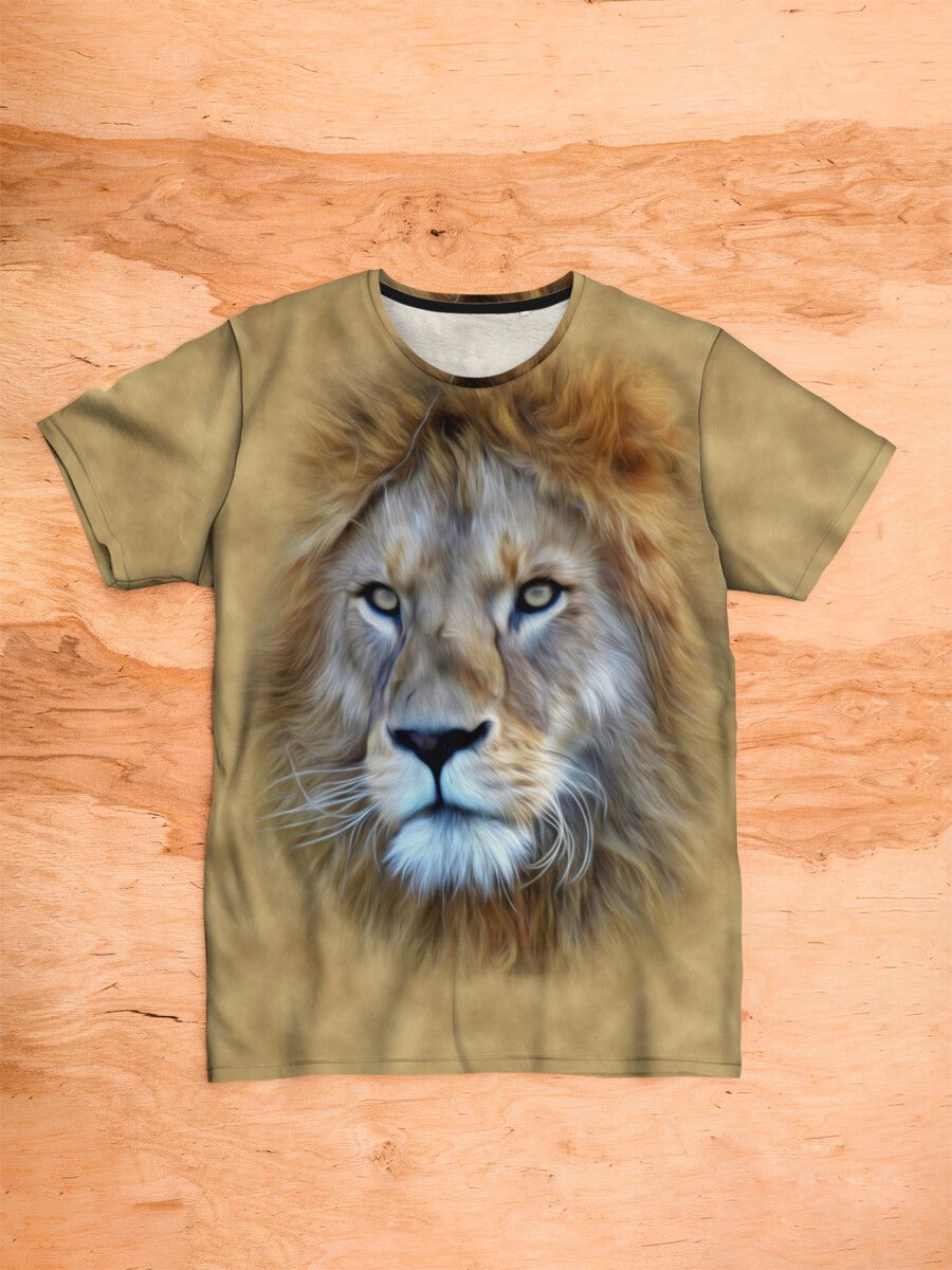 Лева хлопков. Luminoso футболка с львом. Лев с хлопком.