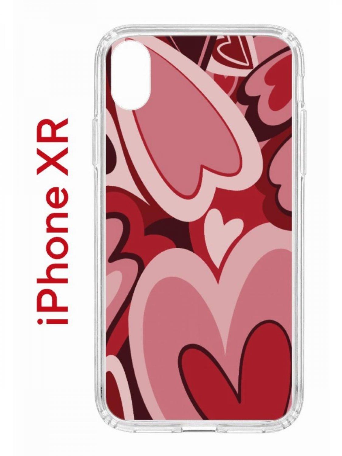 Чехол на iPhone XR с рисунком Kruche Print Сердечки, защитный бампер на  Айфон ХР, Икс Эр, ХR с принтом, накладка с защитой камеры - купить с  доставкой по выгодным ценам в интернет-магазине