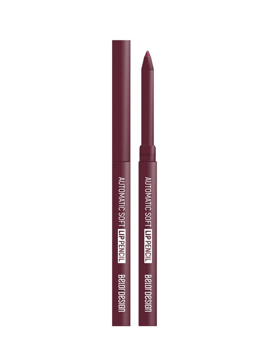 BELOR DESIGN Карандаш для губ механический AUTOMATIC SOFT LIPPENCIL тон 208 сливовый