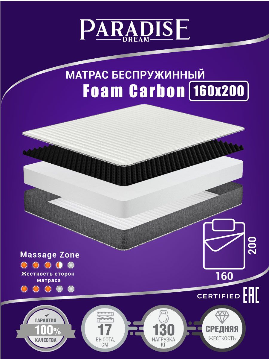 Матрас dream zone 160х200 см