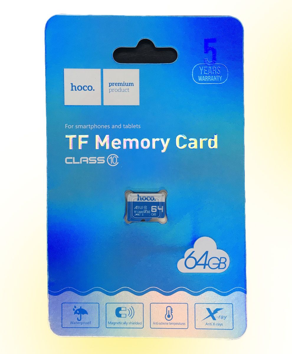 Карта памяти Micro SD 64gb Hoco (TF), Class 10, UHS-I U1 (без адаптера) -  купить с доставкой по выгодным ценам в интернет-магазине OZON (574522825)