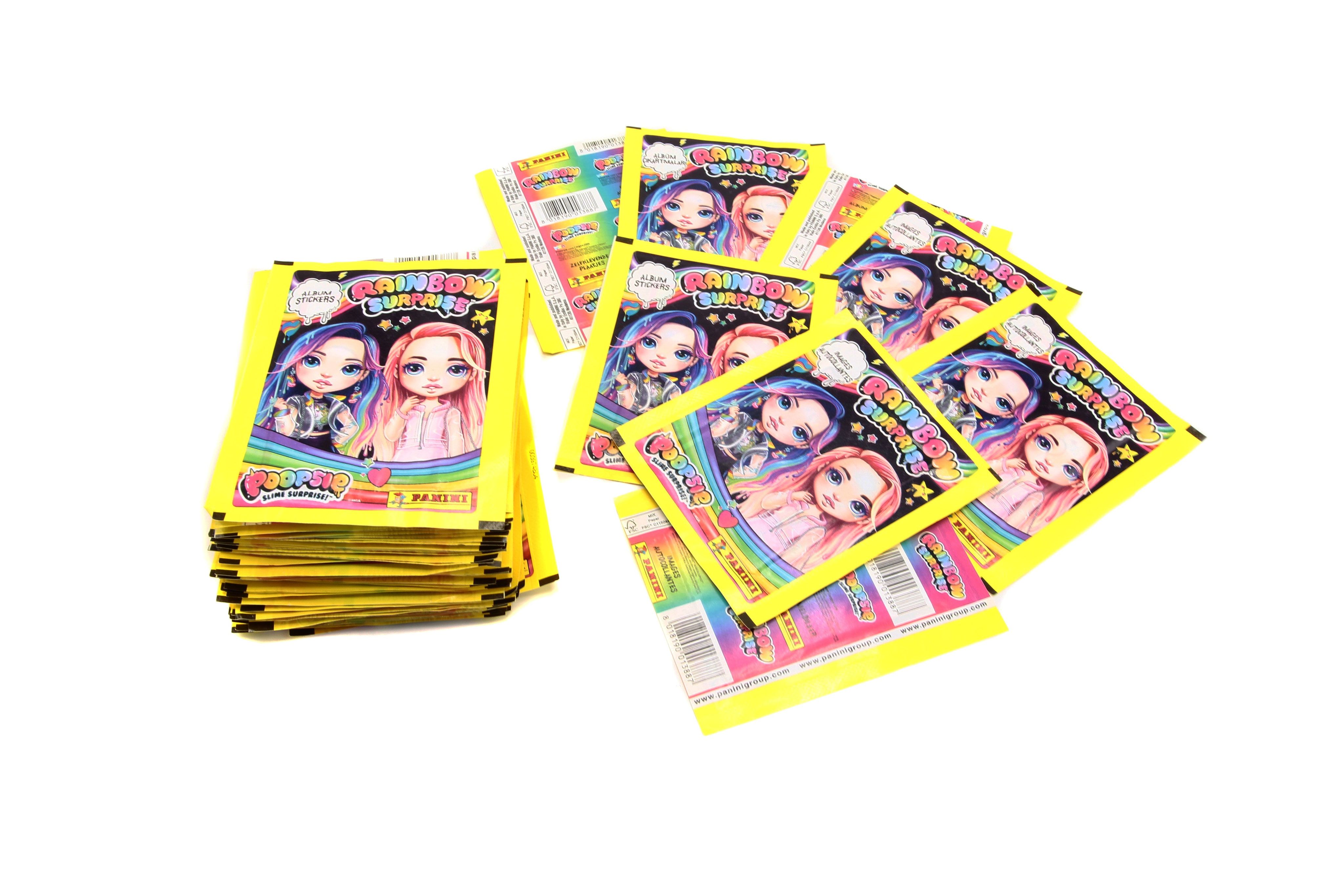  Panini / 50 пакетиков Panini Poopsie Rainbow Surprise / 250 наклеек