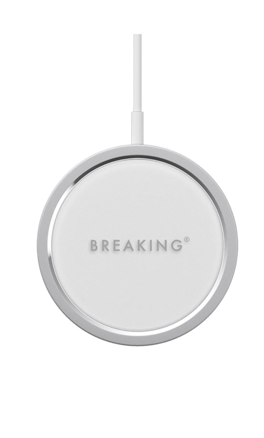 БеспроводноезарядноеустройствоBreakingMagSafe,Qi15W(Белый)