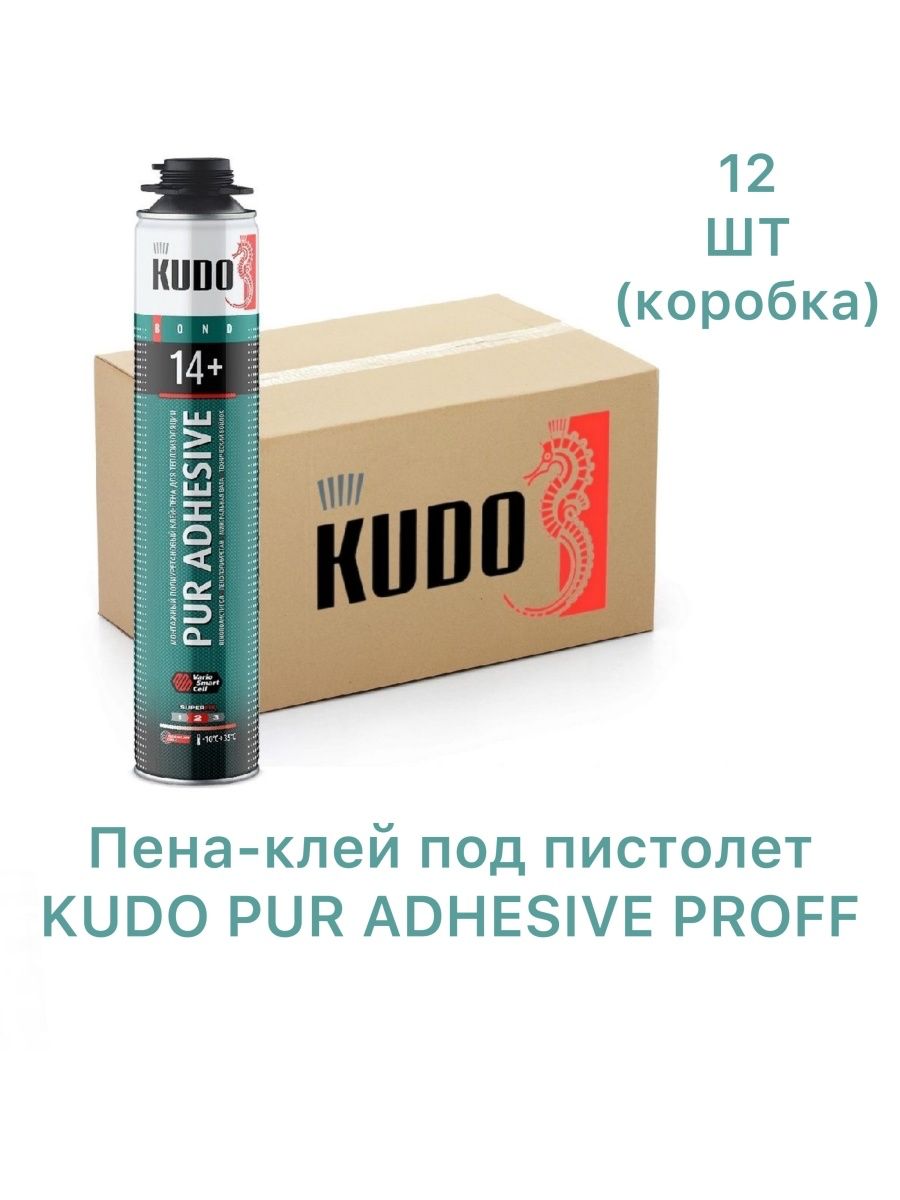 Клей-пена KUDO 14+ ( 12 шт. ) монтажная Кудо