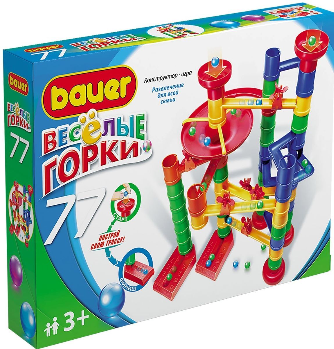 Конструктор "Веселые горки" 29 деталей - купить в интернет-магазине по низкой це