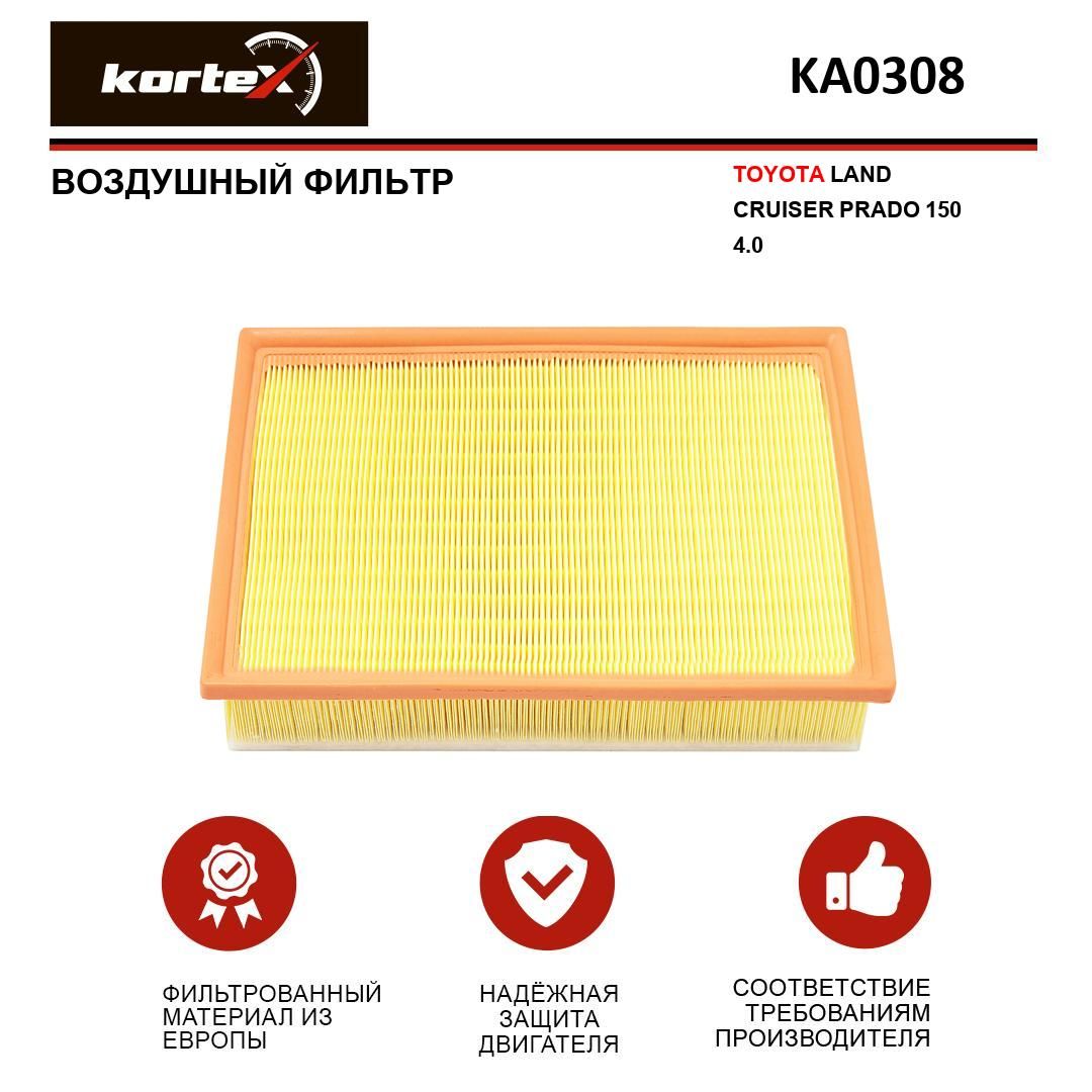 Фильтр воздушный KORTEX KA0308 - купить по выгодным ценам в  интернет-магазине OZON (252469376)