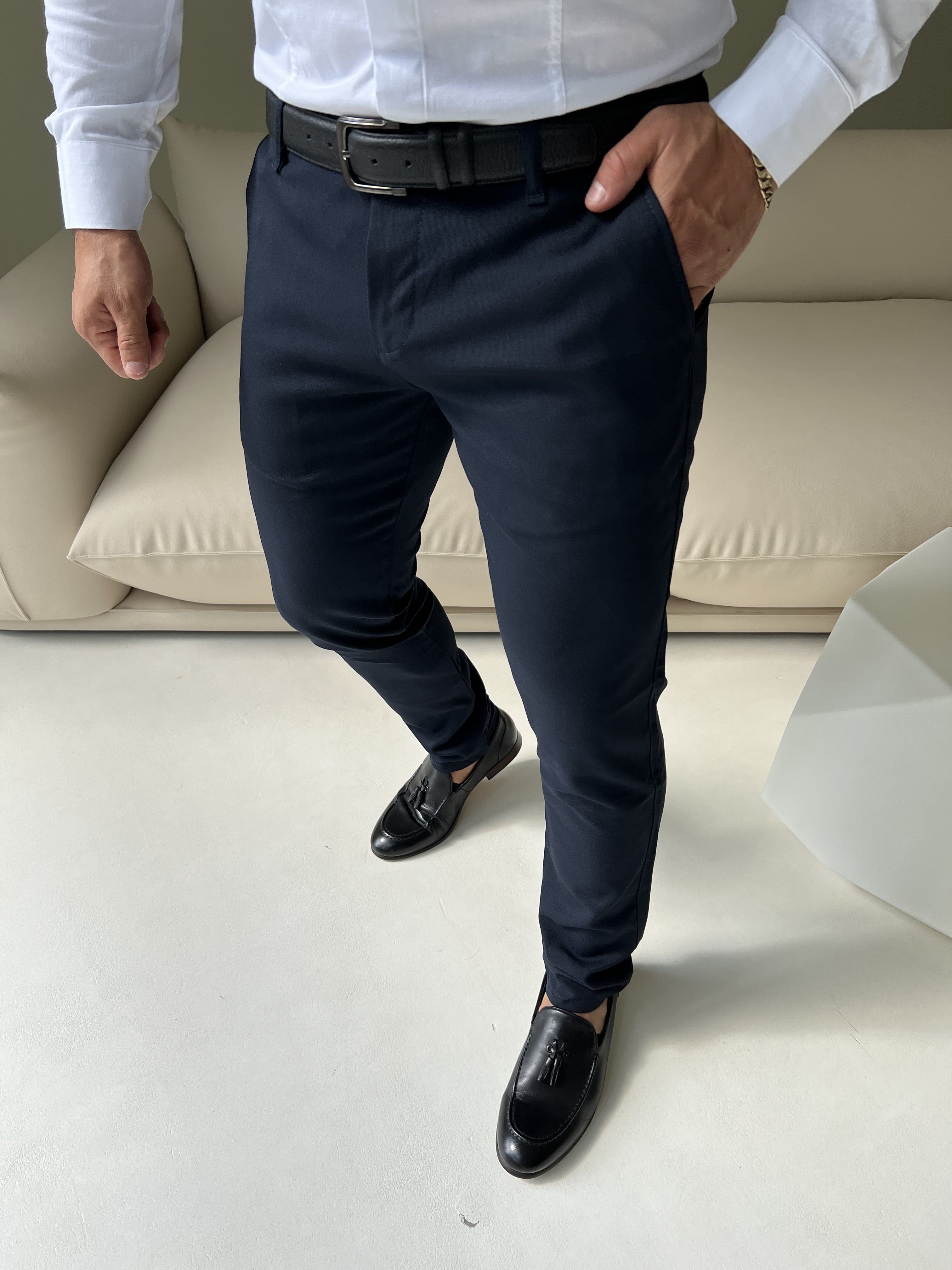 Зауженные брюки мужские 164 см купить в интернет-магазине OZON