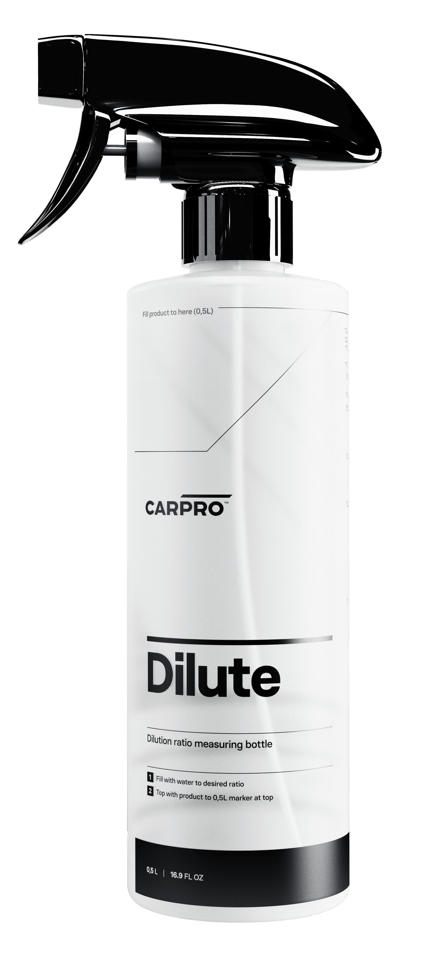 Бутылка пустая для смешивания Dilute mixer bottle 500мл CarPro