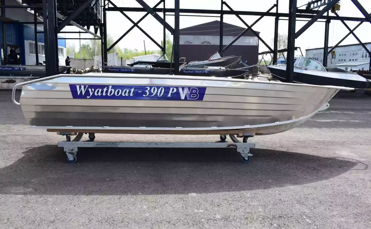 Алюминиевая моторная лодка Wyatboat-390Р с увеличенной высотой борта -  купить по выгодной цене в интернет-магазине OZON (828627517)