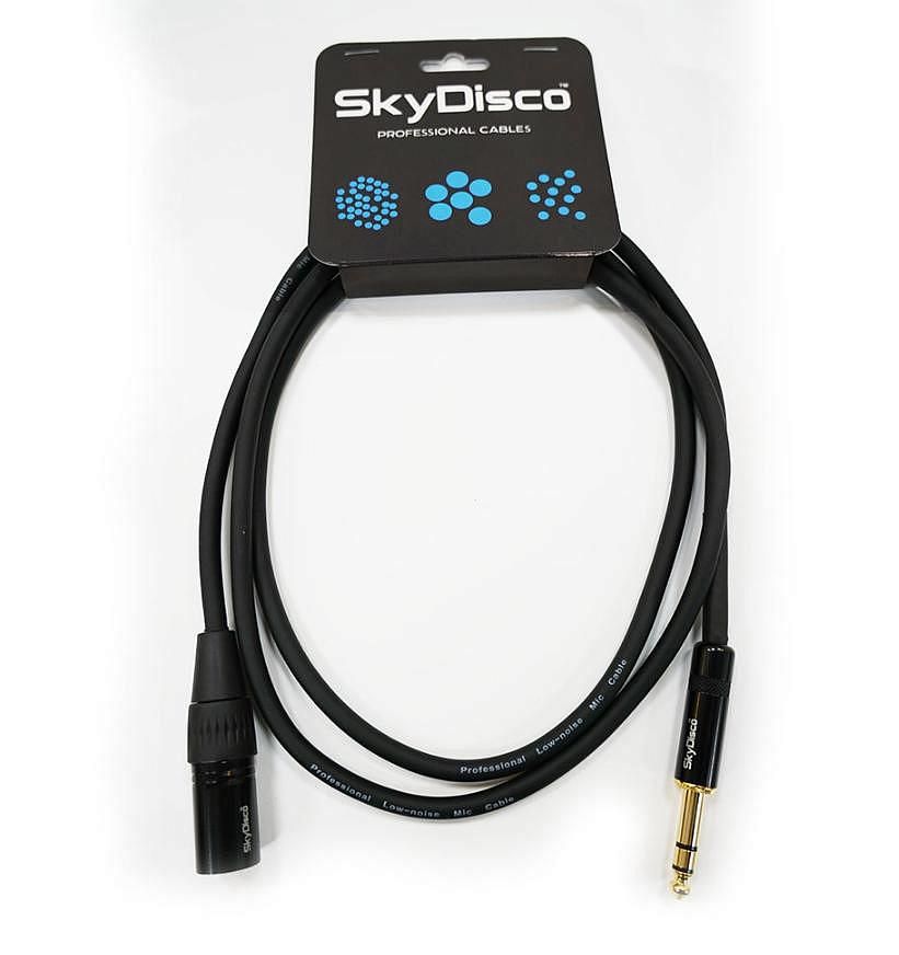 Инструментальный кабель Skydisco Jack 6.35 стерео "шт" - XLR "шт" 1 м