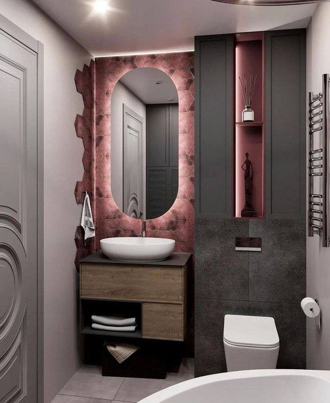 Ванная комната в розовых тонах: 80 идей на фото дизайна интерьера от autokoreazap.ru | autokoreazap.ru