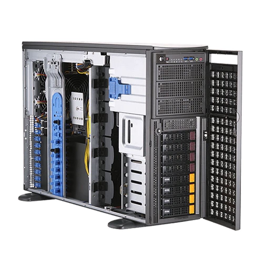 ПлатформасистемногоблокаSuperMicroSYS-740GP-TNRTTower/4U,2xLGA4189,iC621A,16xDDR4,8x3.5SATA/NVME