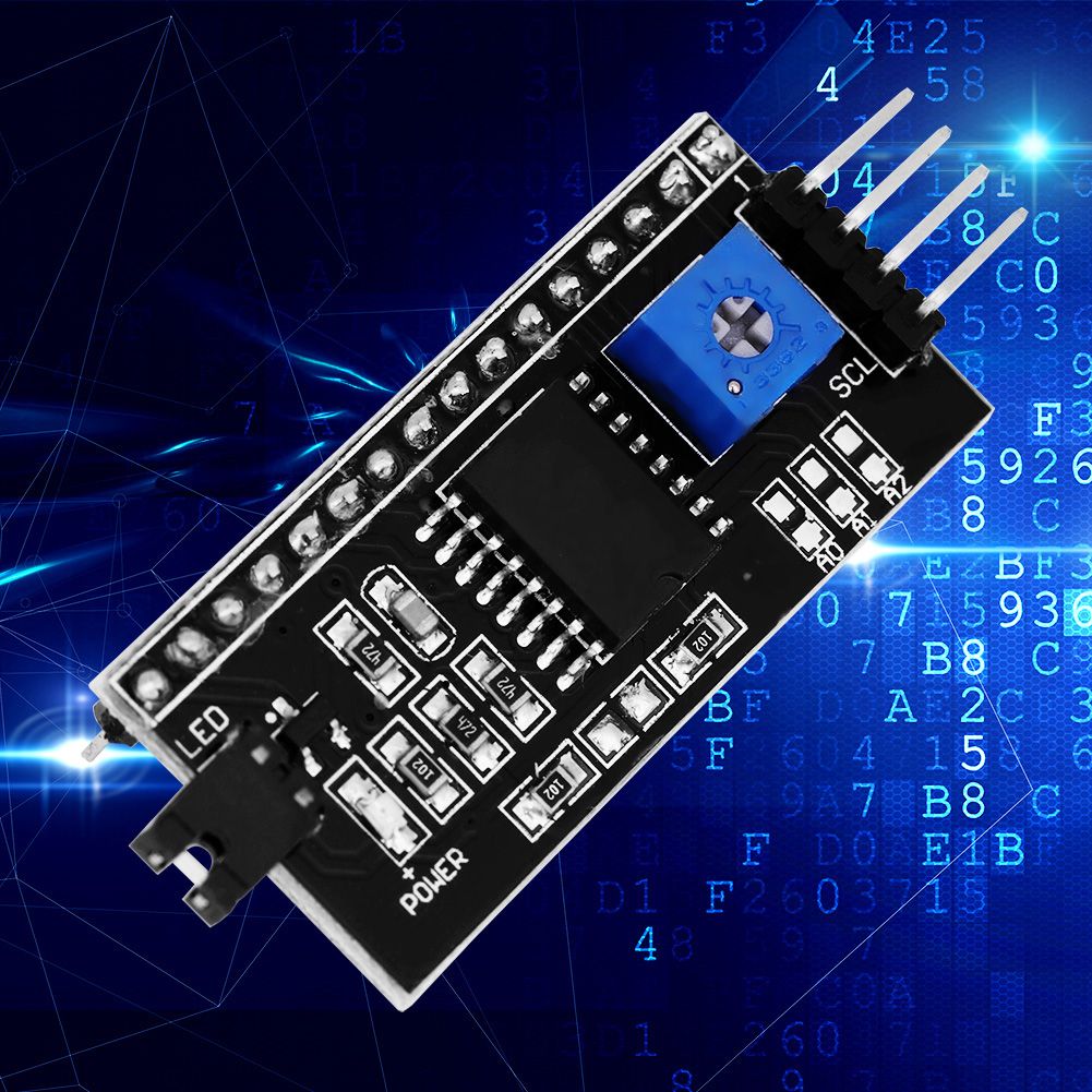 Lcd адаптер. IIC Интерфейс. Модуль адаптера Port IIC/i2c/Twi/SPI для экрана 1602, совместим с ардуино. Переходник на плату дисплея Ардуна. Тип интерфейса IIC.