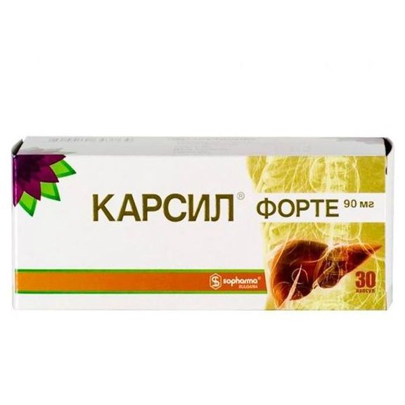 Карсил форте, капсулы 90 мг, 30 шт.