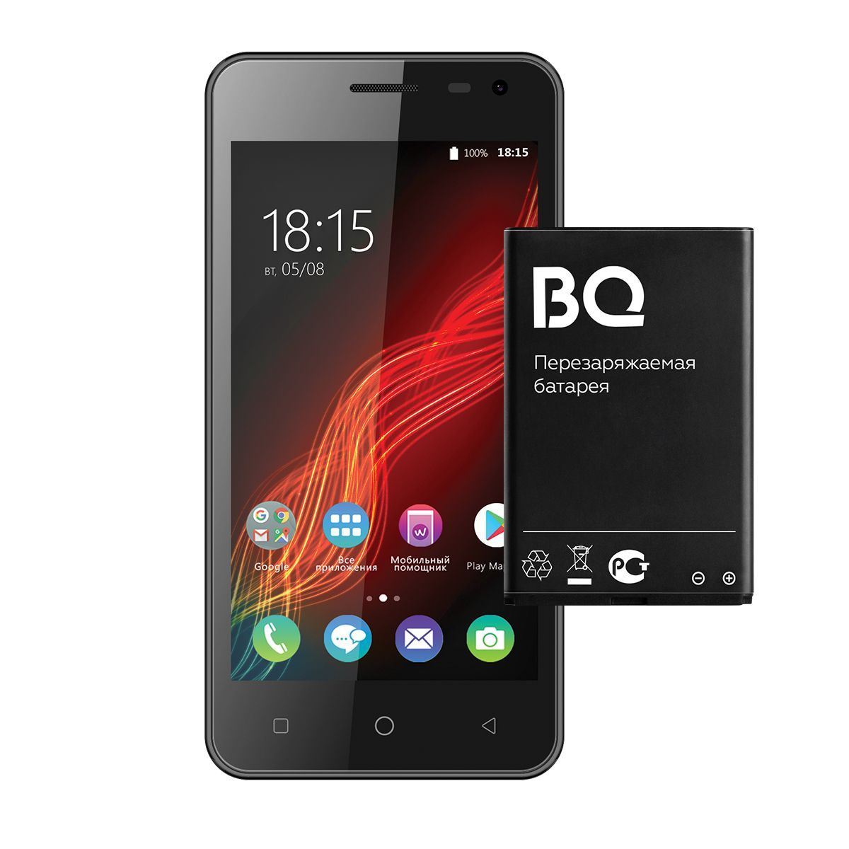 Аккумулятор для BQ-4500L Fox LTE Li-polymer, 1700 mAh