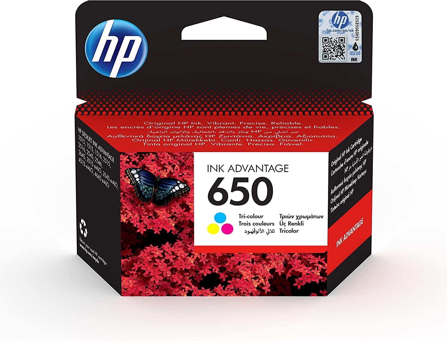 Картридж HP 650 (CZ102AE), струйный, цветной