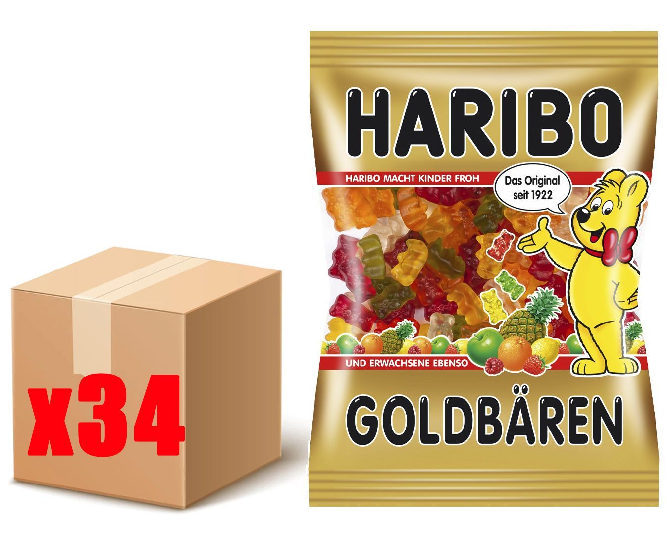 Мармелад жевательный <b>HARIBO</b> Золотые мишки – это шесть сочных фруктовых вкус...