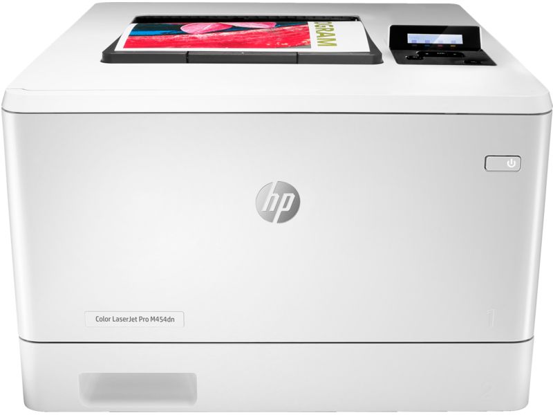 Принтер лазерный HP Color LaserJet Pro M454dn, цветной, белый, W1Y44A