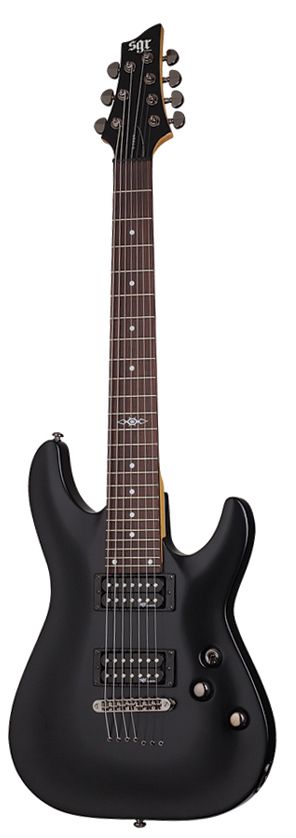 Электрогитара Schecter SGR C-7 BLK, 7-ми струнная, 24 лада, корпус Липа