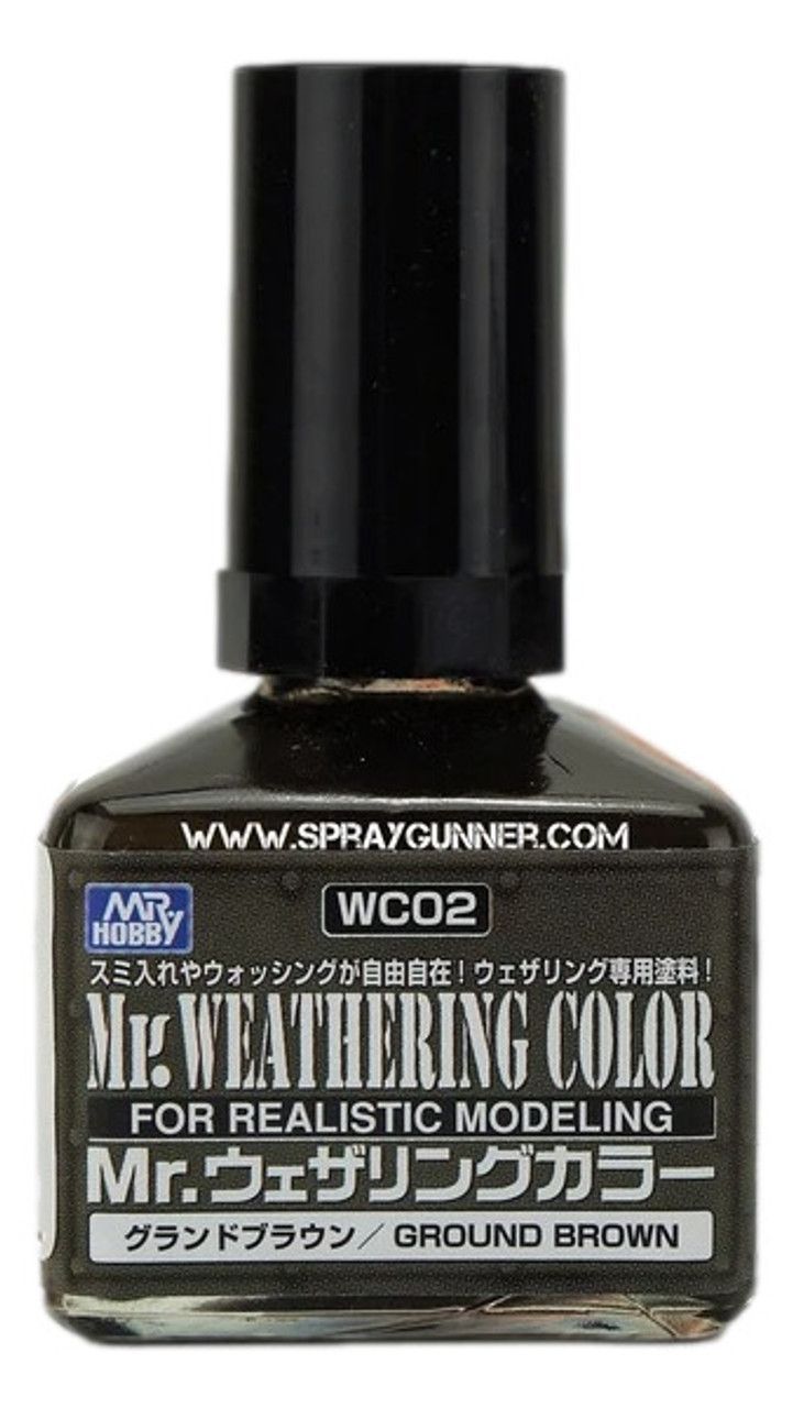 Смывка MR.HOBBY Mr.Weathering Color Ground Brown, коричневый, WC02