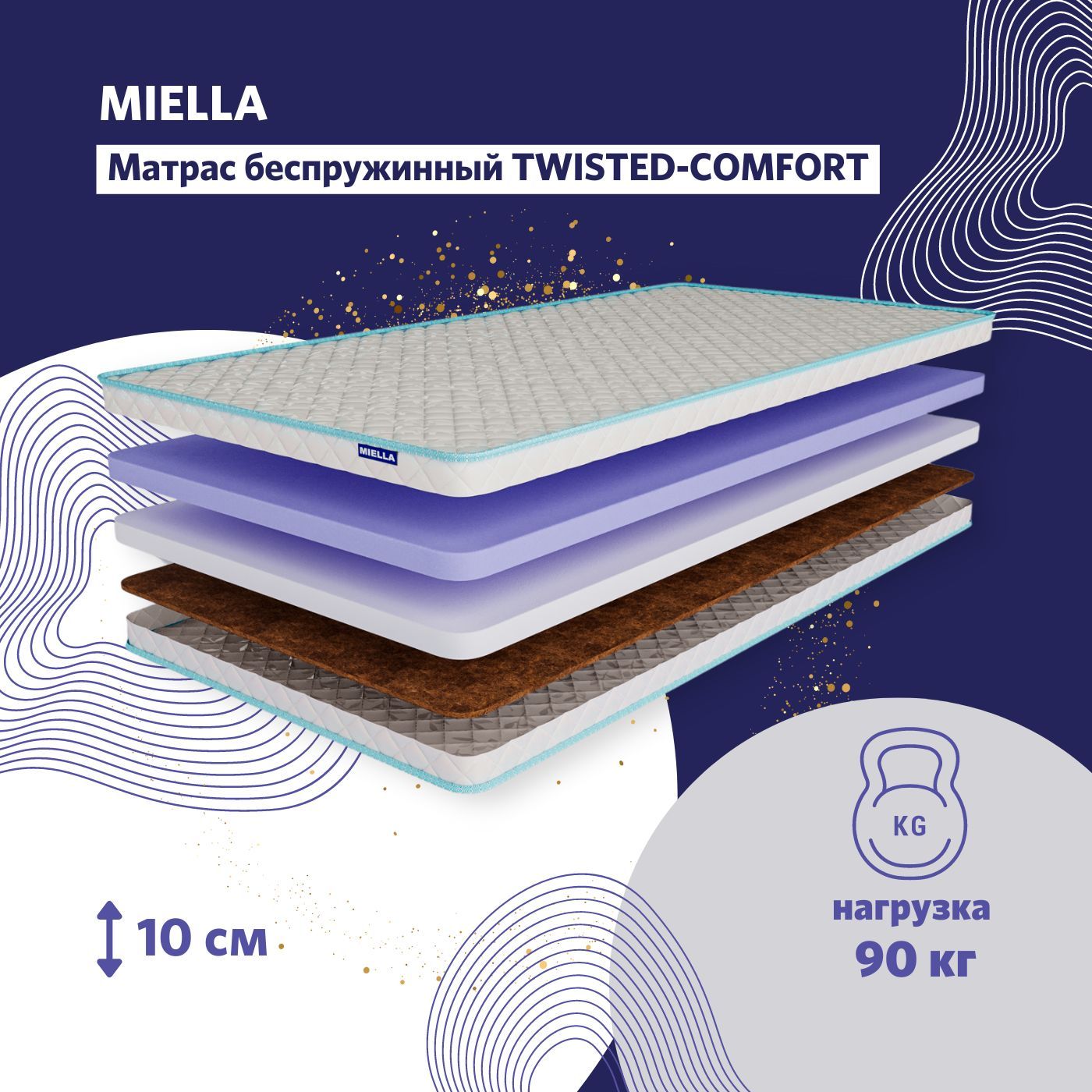 Матрас miella twisted ergonomic