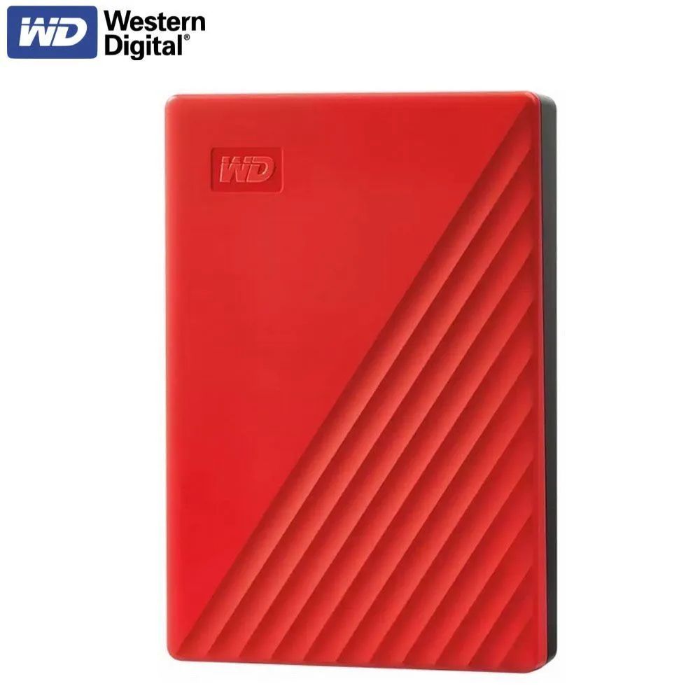 WesternDigital4ТБВнешнийжесткийдиск(WDBYVG0040BBK-WESN),красный