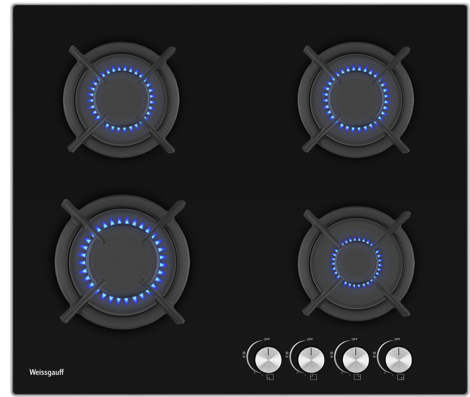 WeissgauffГазоваяварочнаяпанельHG640BG,черный
