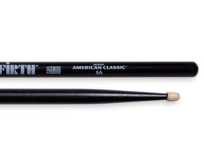 VIC FIRTH 5A Барабанные палочки,черные.