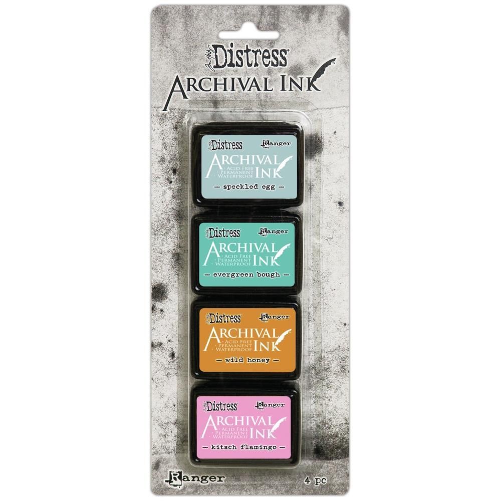 Набор штемпельных подушечек Tim Holtz Distress Archival Mini Ink Kit 4